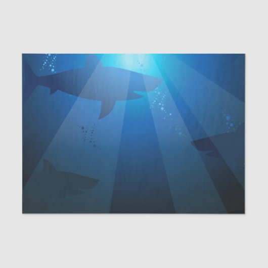 Haischwimmen Seidenpapier (Vorderseite)