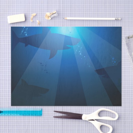 Haischwimmen Seidenpapier (Handwerk)