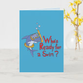 Haischwimmen Sommer Niedliche Grußkarte Karte (Gelbe Blume)