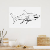 Haiskizze Poster (Küche)