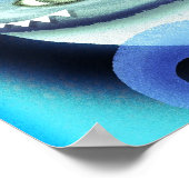 Haisurfen Wirbel Poster (Ecke)