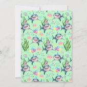 Haitage-Einladung zum Geburtstag in Grün Einladung (Rückseite)