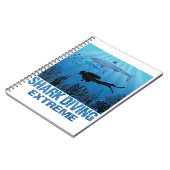 Haitauchen Extreme Scuba Diver Notizblock (Linke Seite)