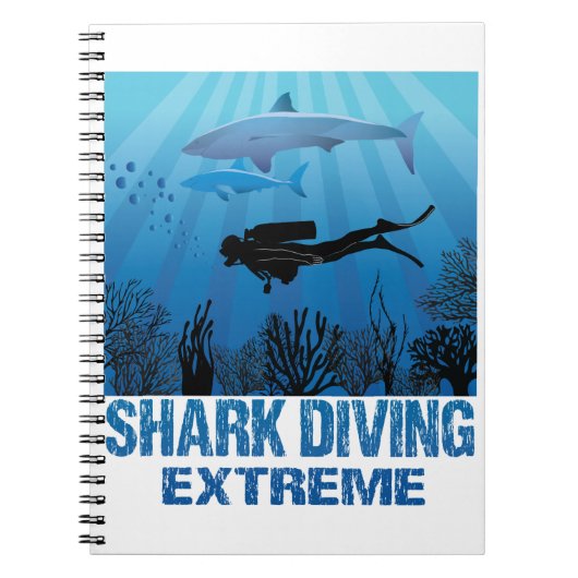 Haitauchen Extreme Scuba Diver Notizblock (Vorderseite)