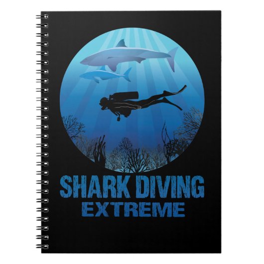 Haitauchen Extreme Scuba Diver Notizblock (Vorderseite)