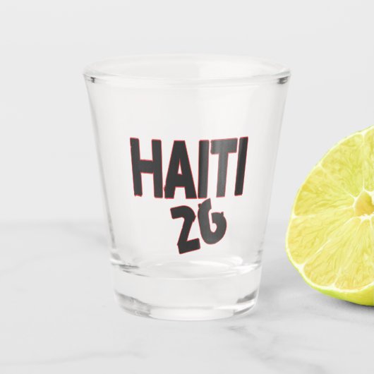 Haiti 26 text  schnapsglas (Vorderseite)