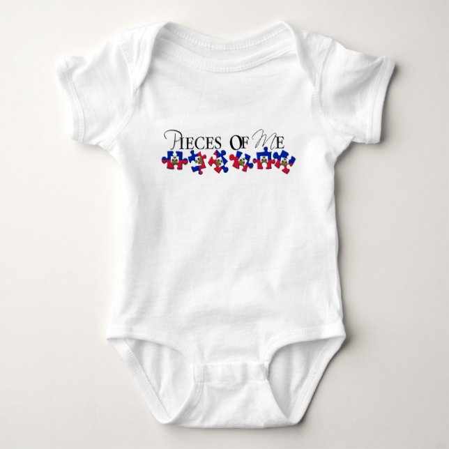 Haiti-Baby-Shirt Baby Strampler (Vorderseite)