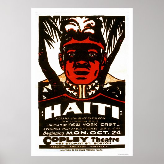 Haiti Black Napoleon 1938 WPA Poster (Vorne)
