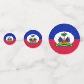 Haiti Confetti, Party, Haitianische Flagge Konfetti (Rückseiten)