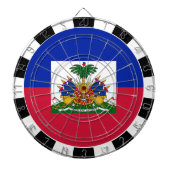 Haiti Dartboard & Haitian Flag / Spielbrett Dartscheibe (vorne)
