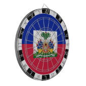 Haiti Dartboard & Haitian Flag / Spielbrett Dartscheibe (Vorderseite Links)