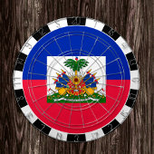Haiti Dartboard & Haitian Flag / Spielbrett Dartscheibe