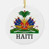 HAITI - Emblem/Wappen/Flagge/Symbol Keramik Ornament (Vorne)