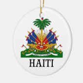 HAITI - Emblem/Wappen/Flagge/Symbol Keramik Ornament (Links)