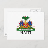 HAITI - Emblem/Wappen/Flagge/Symbol Postkarte (Vorne/Hinten)