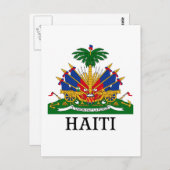 HAITI - Emblem/Wappen/Flagge/Symbol Postkarte (Vorne/Hinten)