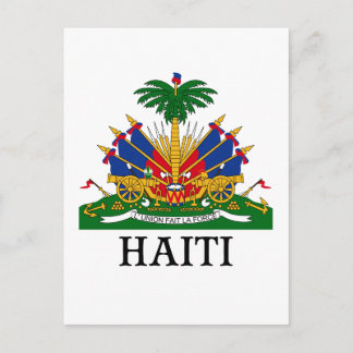 HAITI - Emblem/Wappen/Flagge/Symbol Postkarte