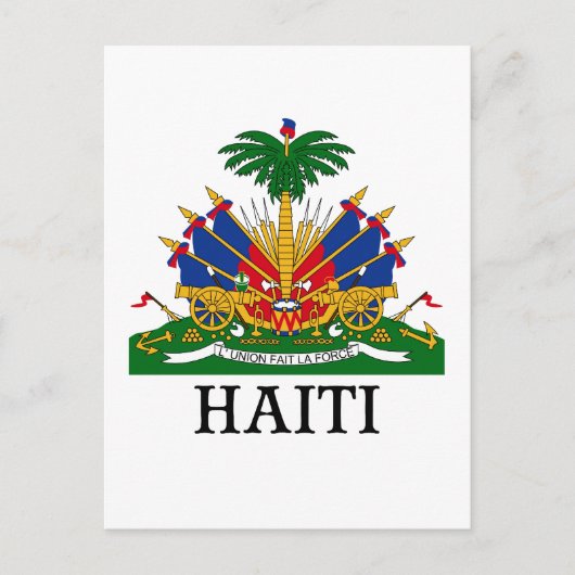 HAITI - Emblem/Wappen/Flagge/Symbol Postkarte (Vorderseite)