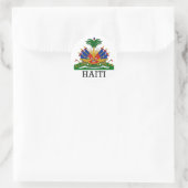 HAITI - Emblem/Wappen/Flagge/Symbol Runder Aufkleber (Tasche)