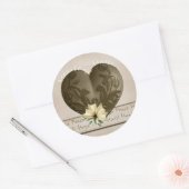 Haiti-Entlastungs-Valentinsgruß-Aufkleber Runder Aufkleber (Umschlag)