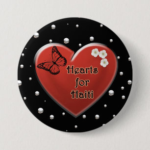 Haiti-Entlastungs-Valentinsgruß-Knöpfe Button