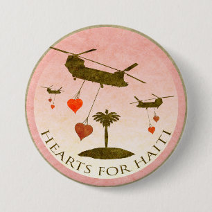 Haiti-Entlastungs-Valentinsgruß-Knöpfe Button