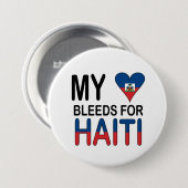 Haiti-Entlastungs-Valentinsgruß-Knöpfe Button (Vorne & Hinten)