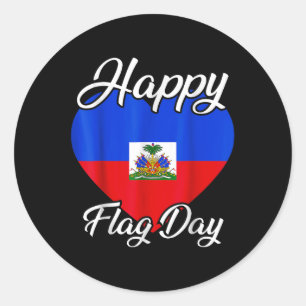 Haiti Erbe Seit 1804 Proud Zoe Happy Haitian Runder Aufkleber