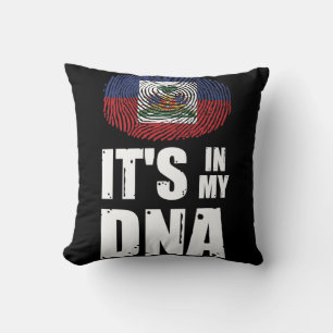 Haiti Es ist in meiner DNA Haitian Pride Fingerpri Kissen