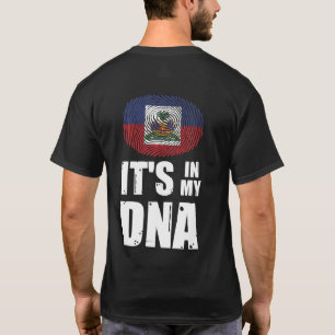 Haiti Es ist in meiner DNA Haitian Pride Fingerpri T-Shirt