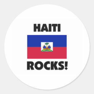 Haiti-Felsen Runder Aufkleber