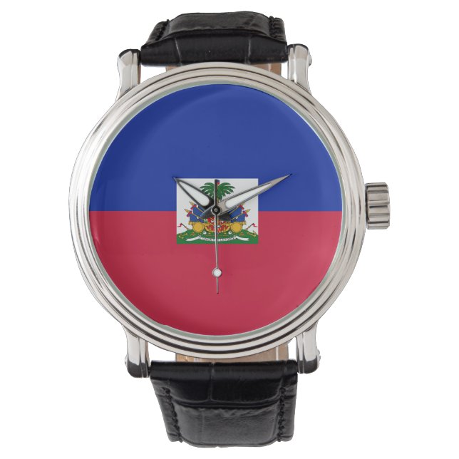 Haiti flag  armbanduhr (Vorderseite)