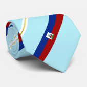 Haiti flag-coat of arms neck tie krawatte (Gerollt)