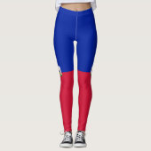 Haiti flag  leggings (Vorderseite)