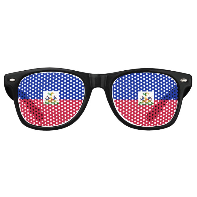 Haiti flag  partybrille (Vorderseite)