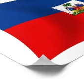 Haiti Flag Poster Print (Ecke)