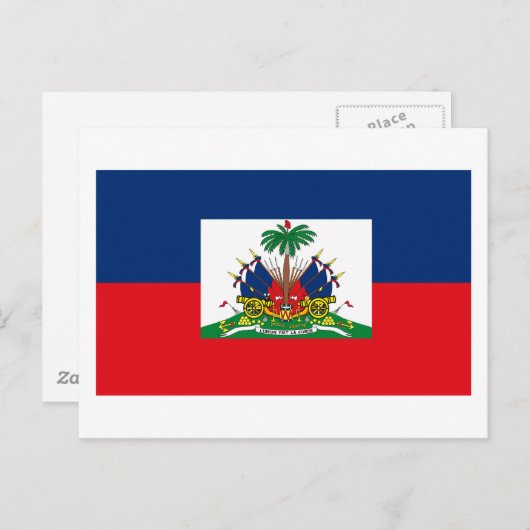 Haiti Flag Postkarte (Vorne/Hinten)