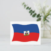 Haiti Flag Postkarte (Stehend Vorderseite)