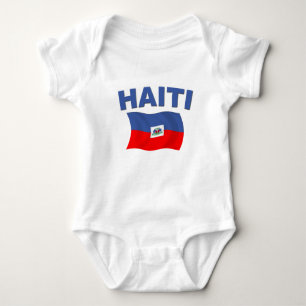 Haiti-Flagge 1 Baby Strampler