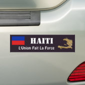 Haiti-Flagge + Karten-Autoaufkleber Autoaufkleber (Auf Auto)