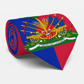 Haiti-Flagge Krawatte (Gerollt)
