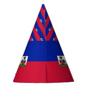 Haiti-Flagge Partyhütchen (Rückseite)