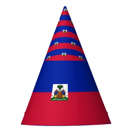 Haiti-Flagge Partyhütchen (Vorderseite)
