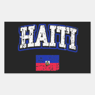 Haiti-Flagge Rechteckiger Aufkleber