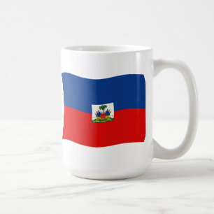 Haiti-Flagge Tasse