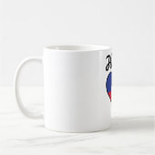 Haiti-Flaggen-Herz Kaffeetasse (Links)