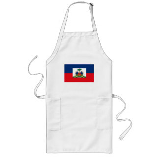Haiti-Flaggen-Schürze Lange Schürze