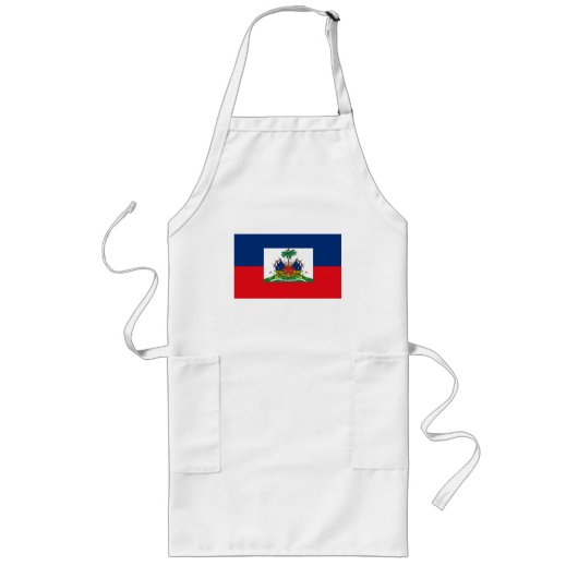Haiti-Flaggen-Schürze Lange Schürze (Vorne)