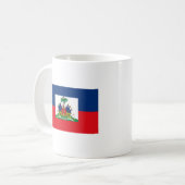 Haiti-Flaggen-Tasse Kaffeetasse (Vorderseite Links)