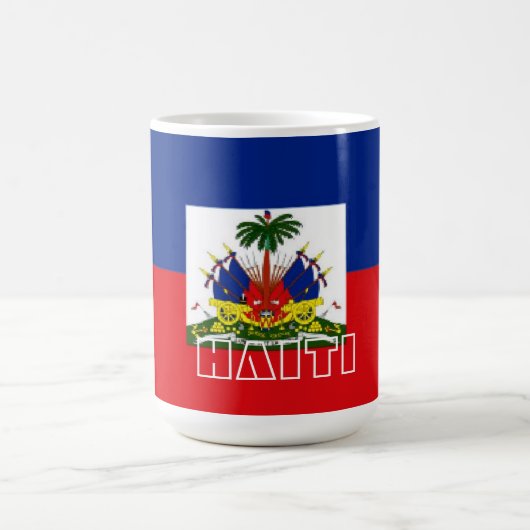 Haiti-Flaggen-Tasse Kaffeetasse (Mittel)